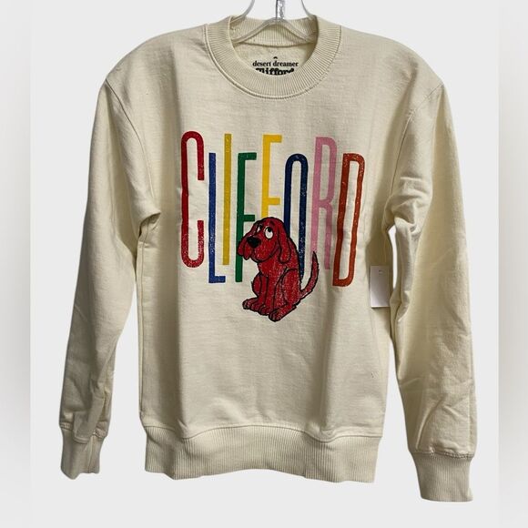 NWT Urban Outfitters Desert Dreame Clifford The Big Red Dog Sweatshirt XL Unisex - Picture 1 of 15